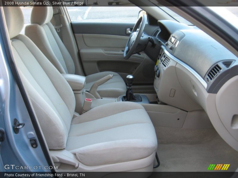 Silver Blue / Beige 2008 Hyundai Sonata GLS