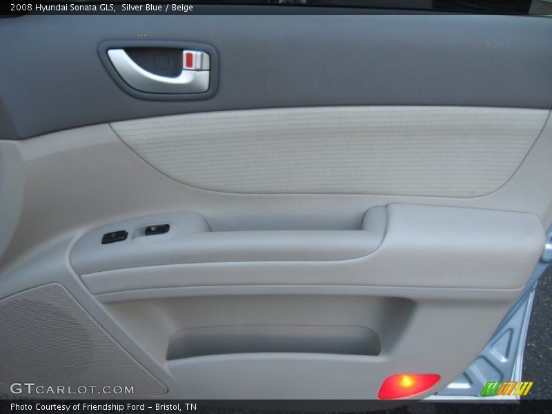 Silver Blue / Beige 2008 Hyundai Sonata GLS