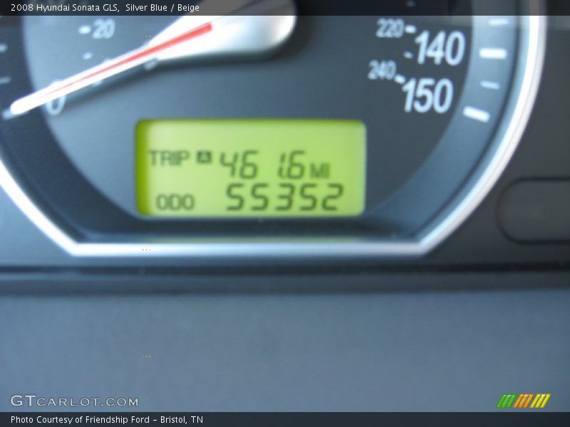 Silver Blue / Beige 2008 Hyundai Sonata GLS