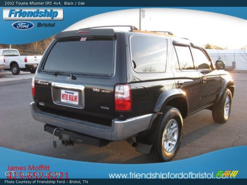 Black / Oak 2002 Toyota 4Runner SR5 4x4