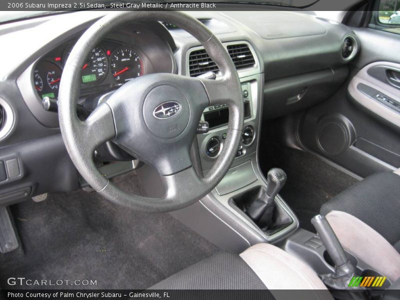 Steel Gray Metallic / Anthracite Black 2006 Subaru Impreza 2.5i Sedan