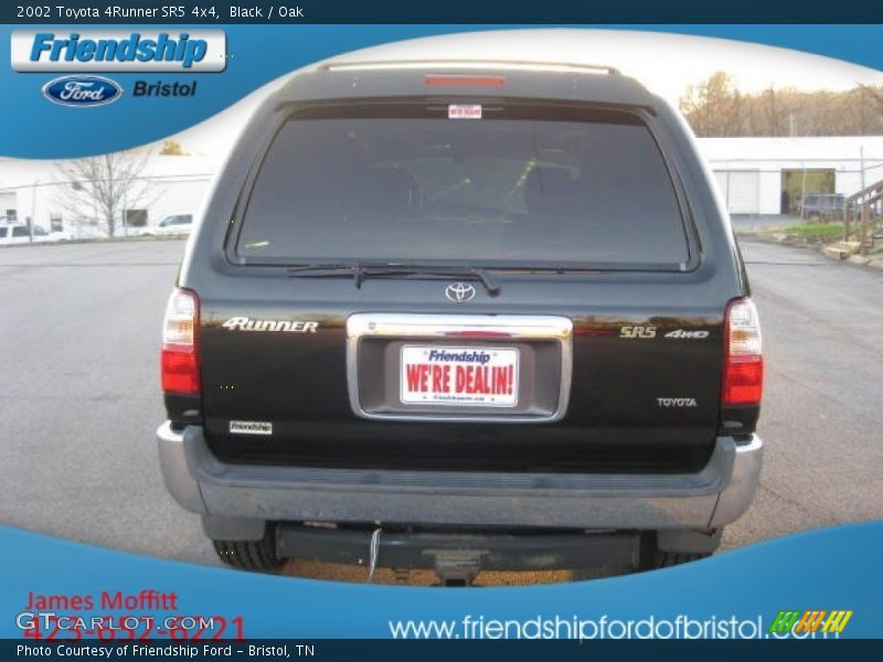 Black / Oak 2002 Toyota 4Runner SR5 4x4
