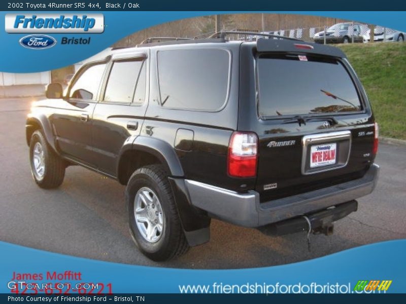 Black / Oak 2002 Toyota 4Runner SR5 4x4
