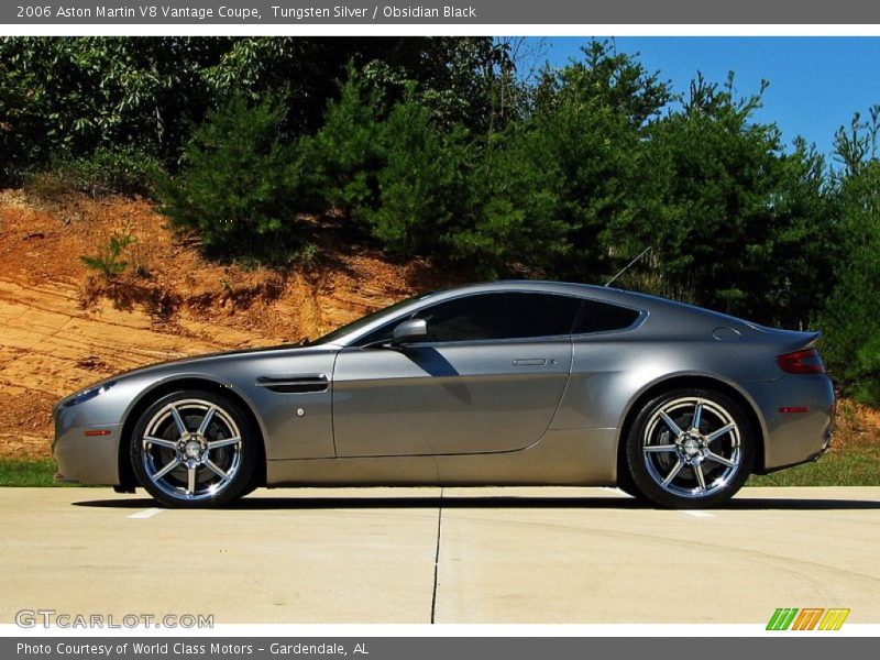Tungsten Silver / Obsidian Black 2006 Aston Martin V8 Vantage Coupe