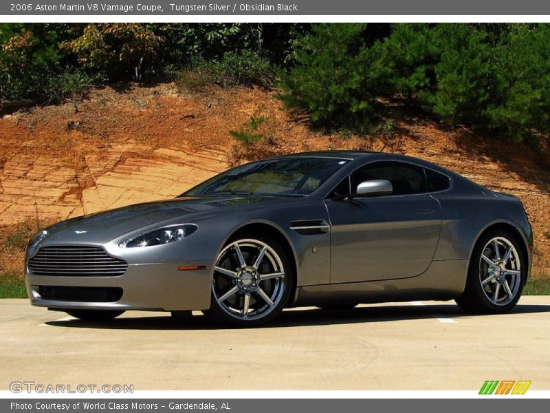 Tungsten Silver / Obsidian Black 2006 Aston Martin V8 Vantage Coupe