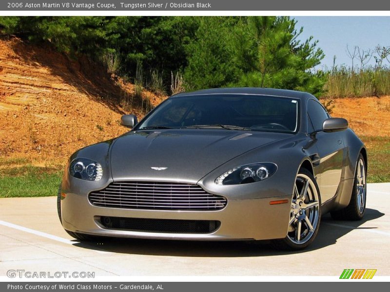 Tungsten Silver / Obsidian Black 2006 Aston Martin V8 Vantage Coupe