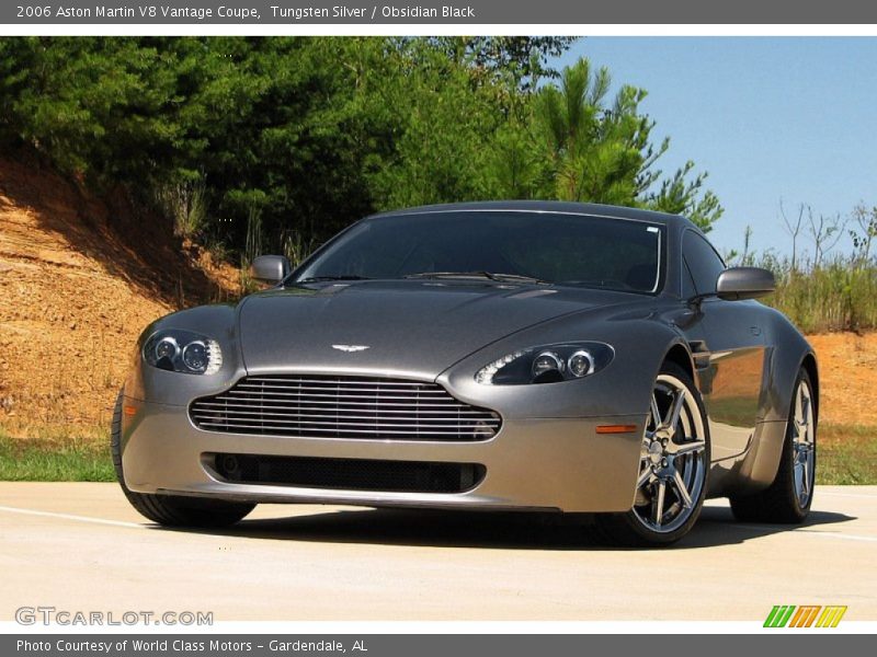 Tungsten Silver / Obsidian Black 2006 Aston Martin V8 Vantage Coupe