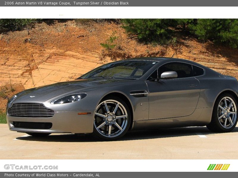 Tungsten Silver / Obsidian Black 2006 Aston Martin V8 Vantage Coupe