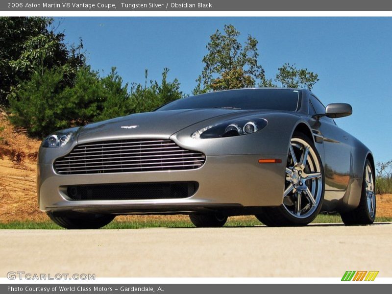 Tungsten Silver / Obsidian Black 2006 Aston Martin V8 Vantage Coupe
