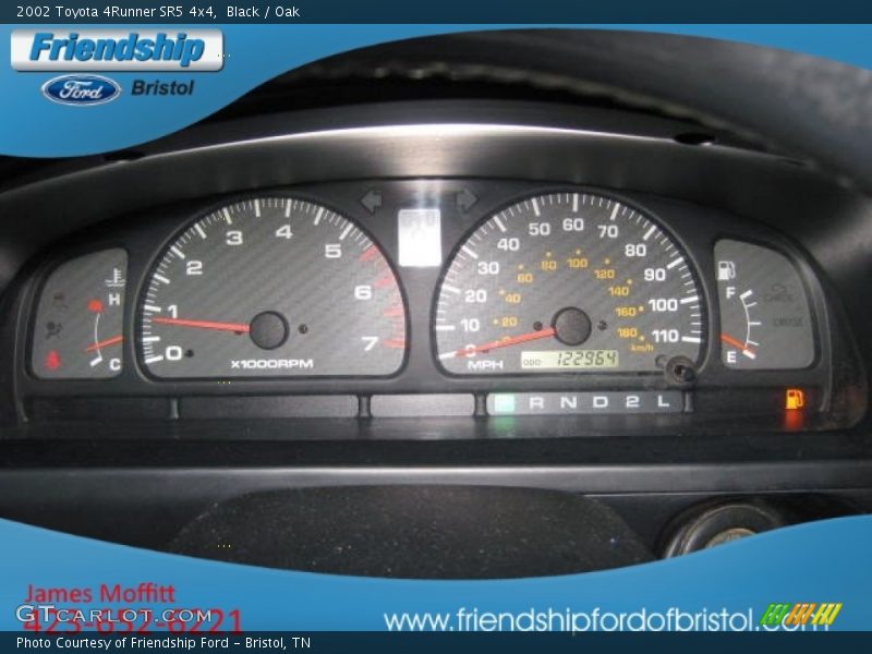 Black / Oak 2002 Toyota 4Runner SR5 4x4