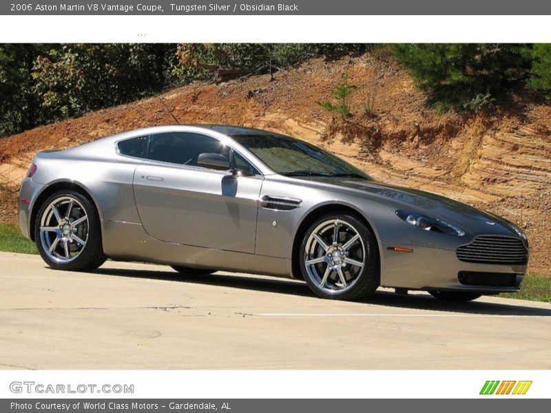 Tungsten Silver / Obsidian Black 2006 Aston Martin V8 Vantage Coupe
