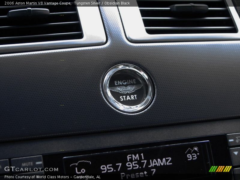 Engine Start button - 2006 Aston Martin V8 Vantage Coupe