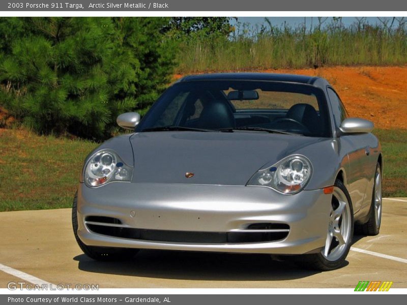 Arctic Silver Metallic / Black 2003 Porsche 911 Targa