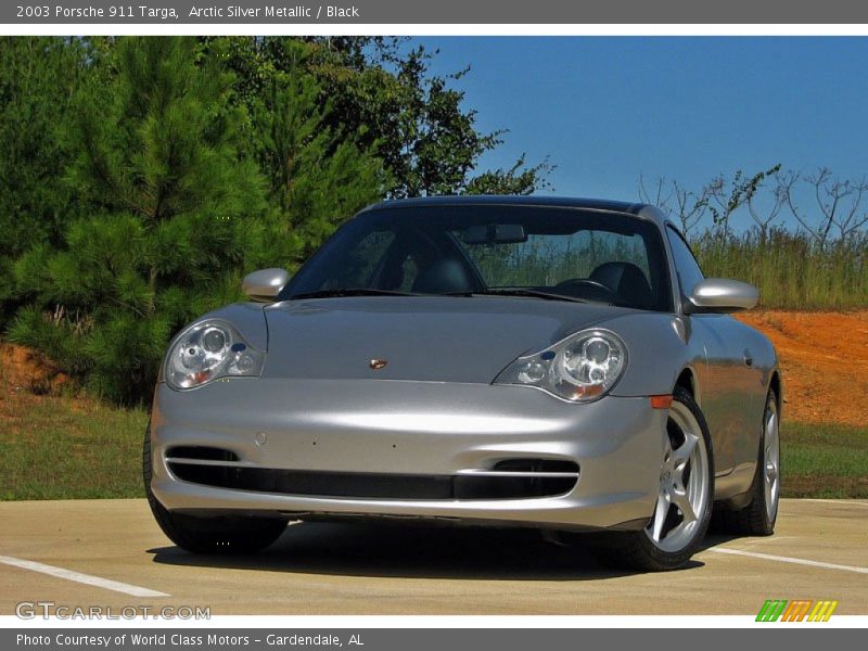 Arctic Silver Metallic / Black 2003 Porsche 911 Targa