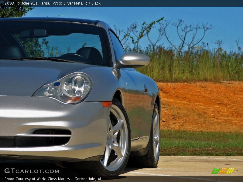 Arctic Silver Metallic / Black 2003 Porsche 911 Targa