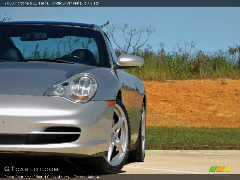 Arctic Silver Metallic / Black 2003 Porsche 911 Targa