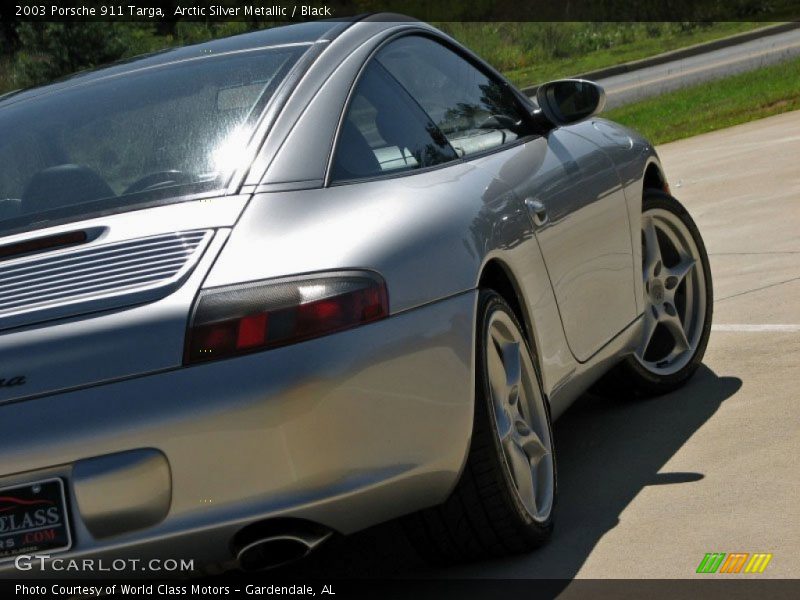 Arctic Silver Metallic / Black 2003 Porsche 911 Targa