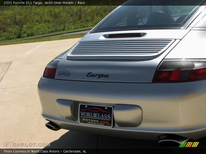 Arctic Silver Metallic / Black 2003 Porsche 911 Targa