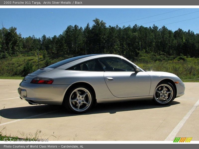 Arctic Silver Metallic / Black 2003 Porsche 911 Targa