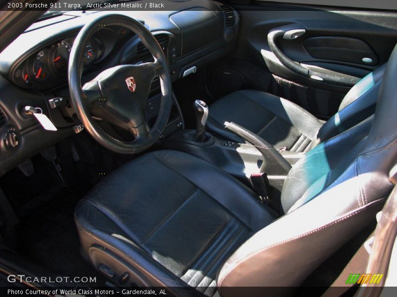 Arctic Silver Metallic / Black 2003 Porsche 911 Targa