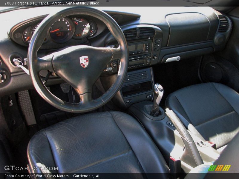 Arctic Silver Metallic / Black 2003 Porsche 911 Targa