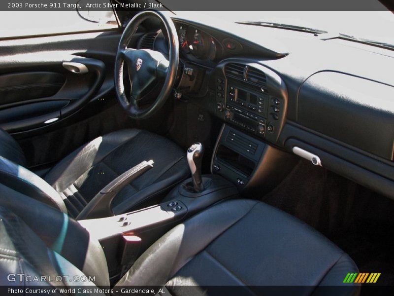 Arctic Silver Metallic / Black 2003 Porsche 911 Targa
