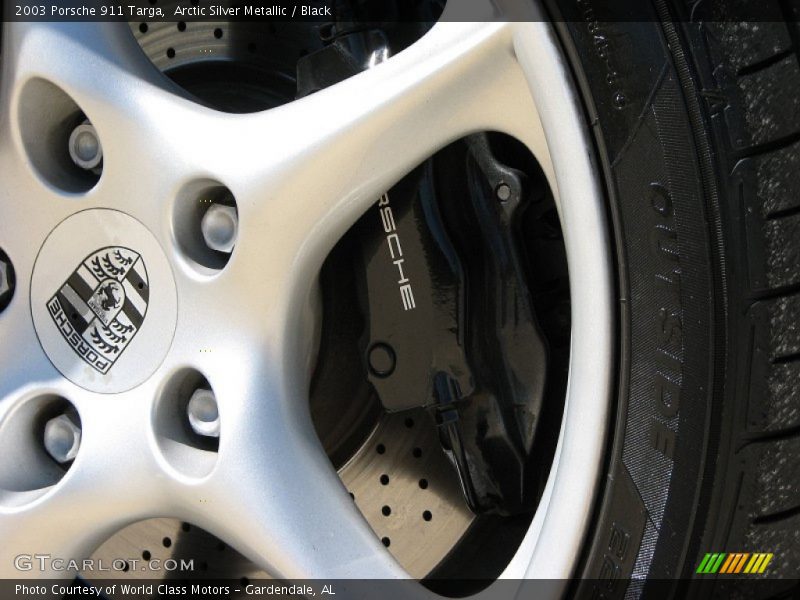Arctic Silver Metallic / Black 2003 Porsche 911 Targa