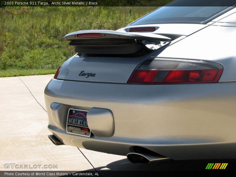 Arctic Silver Metallic / Black 2003 Porsche 911 Targa