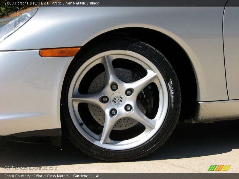 Arctic Silver Metallic / Black 2003 Porsche 911 Targa