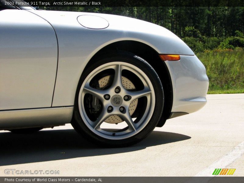 Arctic Silver Metallic / Black 2003 Porsche 911 Targa