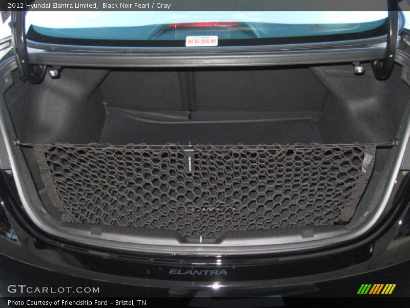 Black Noir Pearl / Gray 2012 Hyundai Elantra Limited