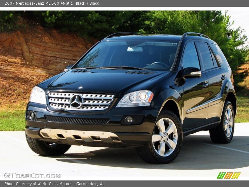 Black / Black 2007 Mercedes-Benz ML 500 4Matic