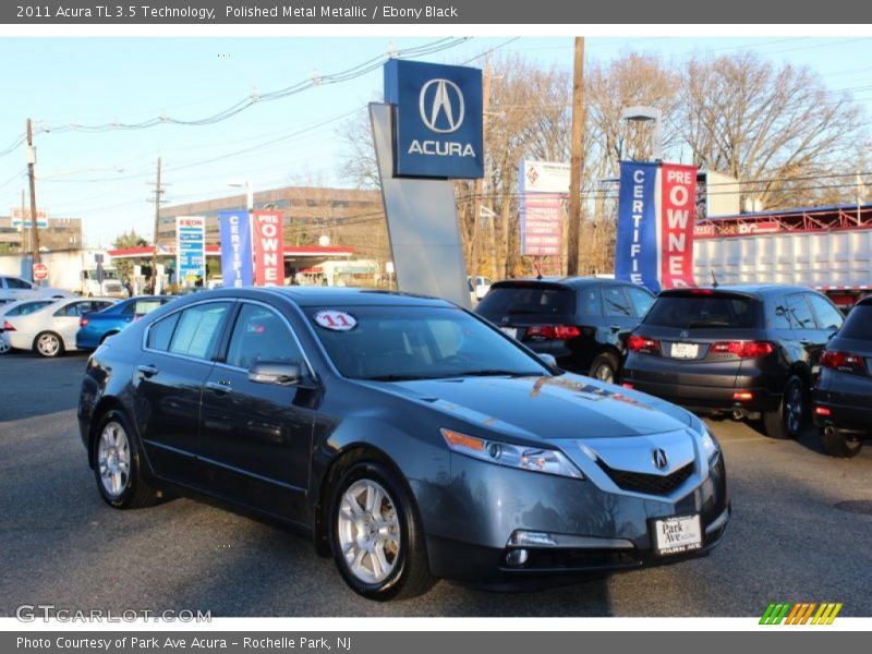 Polished Metal Metallic / Ebony Black 2011 Acura TL 3.5 Technology