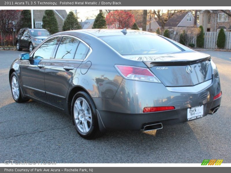 Polished Metal Metallic / Ebony Black 2011 Acura TL 3.5 Technology