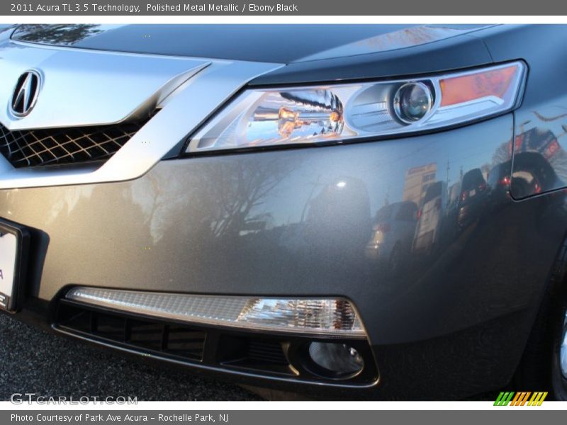 Polished Metal Metallic / Ebony Black 2011 Acura TL 3.5 Technology