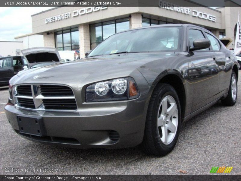 Dark Titanium Metallic / Dark Slate Gray 2010 Dodge Charger SE