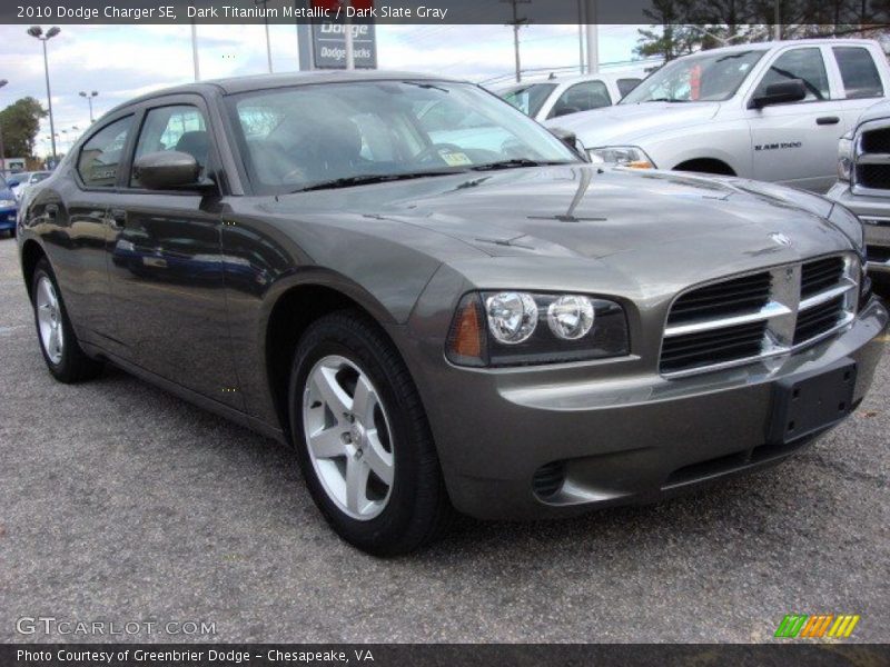 Dark Titanium Metallic / Dark Slate Gray 2010 Dodge Charger SE