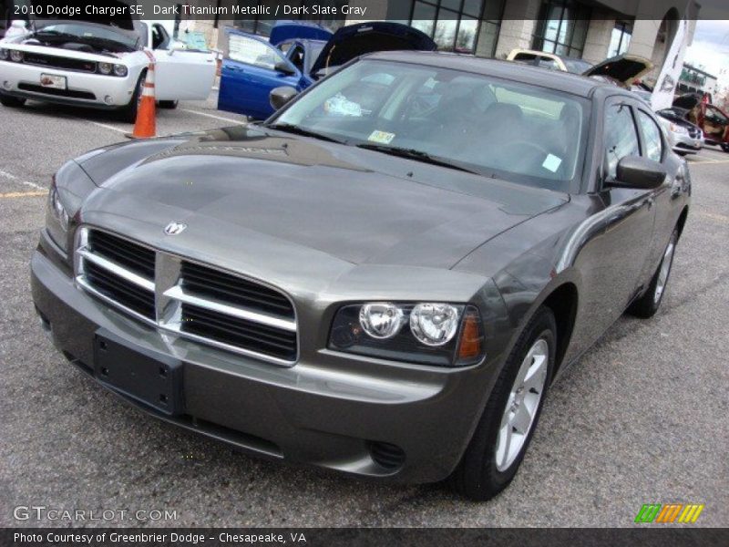 Dark Titanium Metallic / Dark Slate Gray 2010 Dodge Charger SE