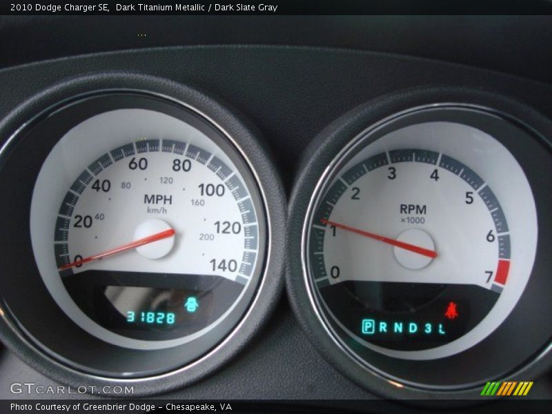 Dark Titanium Metallic / Dark Slate Gray 2010 Dodge Charger SE