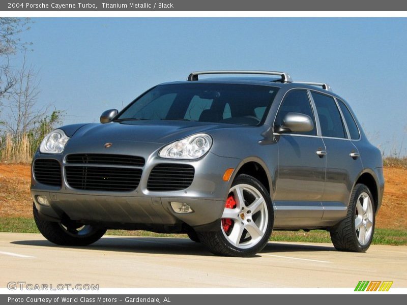 Titanium Metallic / Black 2004 Porsche Cayenne Turbo