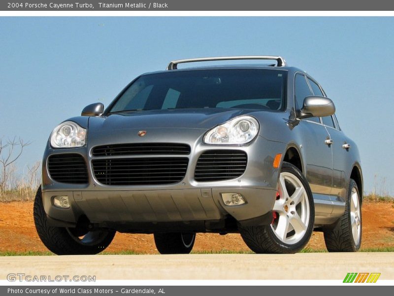 Titanium Metallic / Black 2004 Porsche Cayenne Turbo