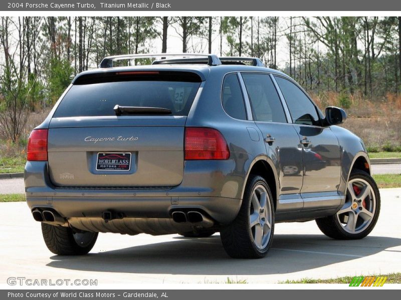 Titanium Metallic / Black 2004 Porsche Cayenne Turbo