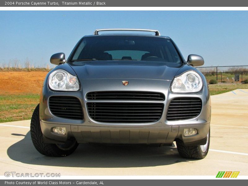 Titanium Metallic / Black 2004 Porsche Cayenne Turbo