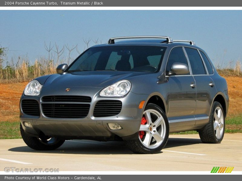 Titanium Metallic / Black 2004 Porsche Cayenne Turbo