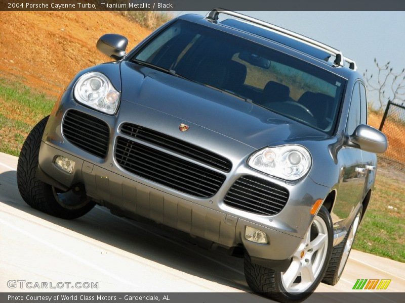 Titanium Metallic / Black 2004 Porsche Cayenne Turbo