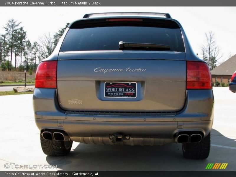 Titanium Metallic / Black 2004 Porsche Cayenne Turbo