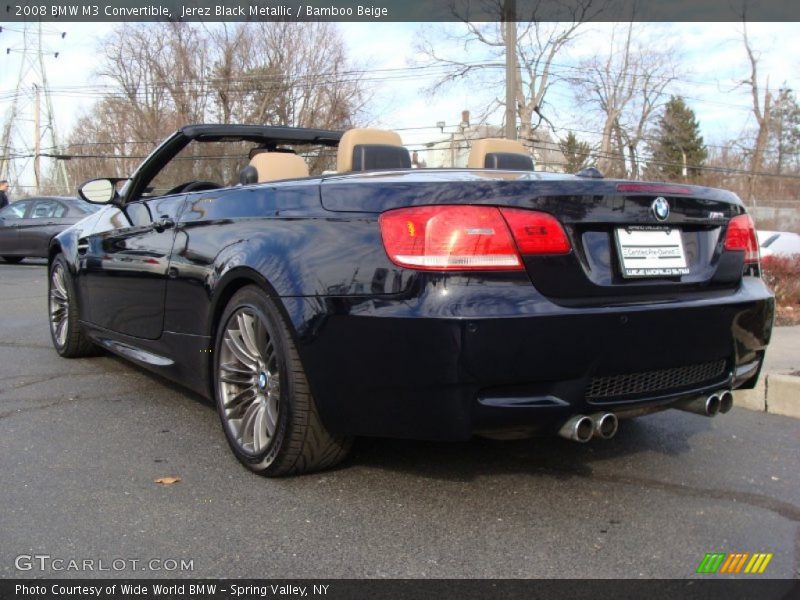 Jerez Black Metallic / Bamboo Beige 2008 BMW M3 Convertible