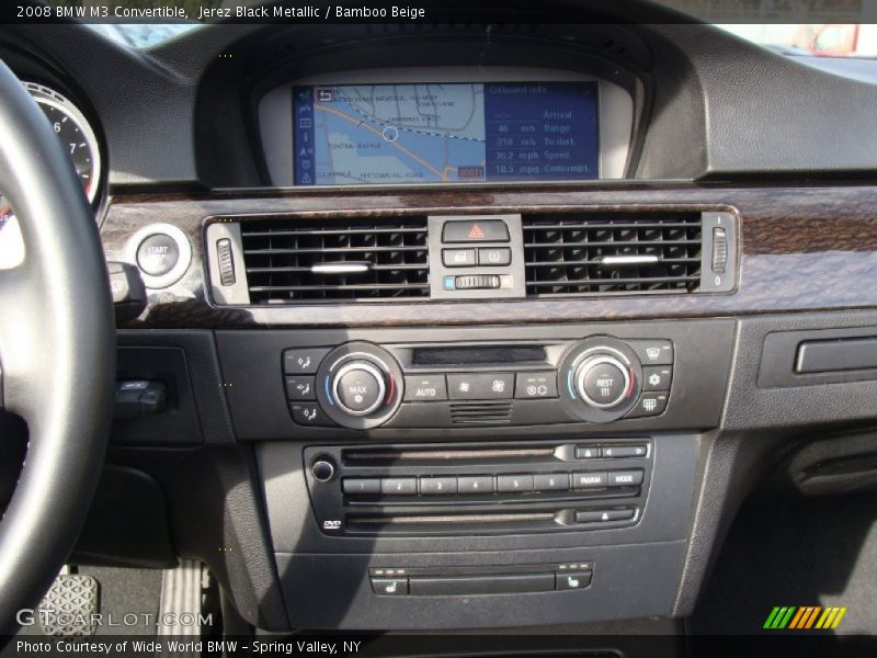 Jerez Black Metallic / Bamboo Beige 2008 BMW M3 Convertible