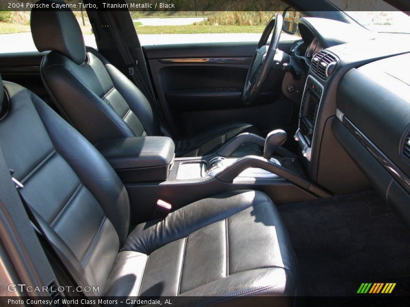 Titanium Metallic / Black 2004 Porsche Cayenne Turbo