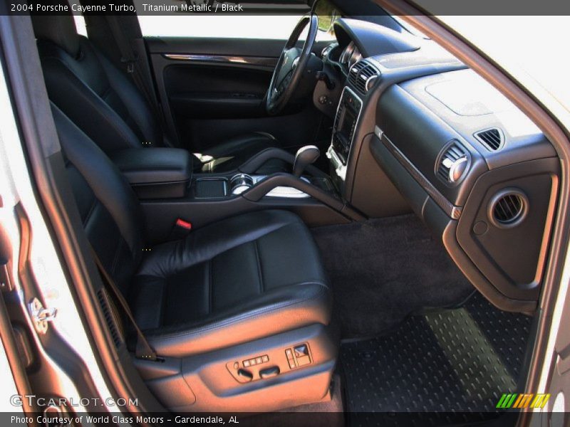 Titanium Metallic / Black 2004 Porsche Cayenne Turbo